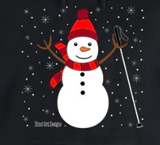 Big Canvas Zip Tote - Merry White Cane Snowman