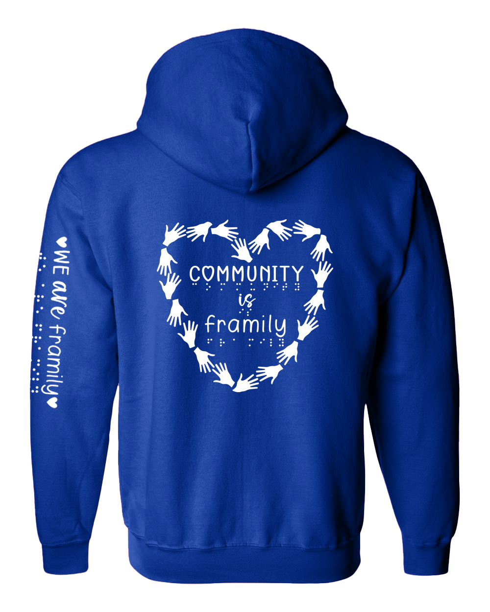 Community is framily Zip Hoodie royal