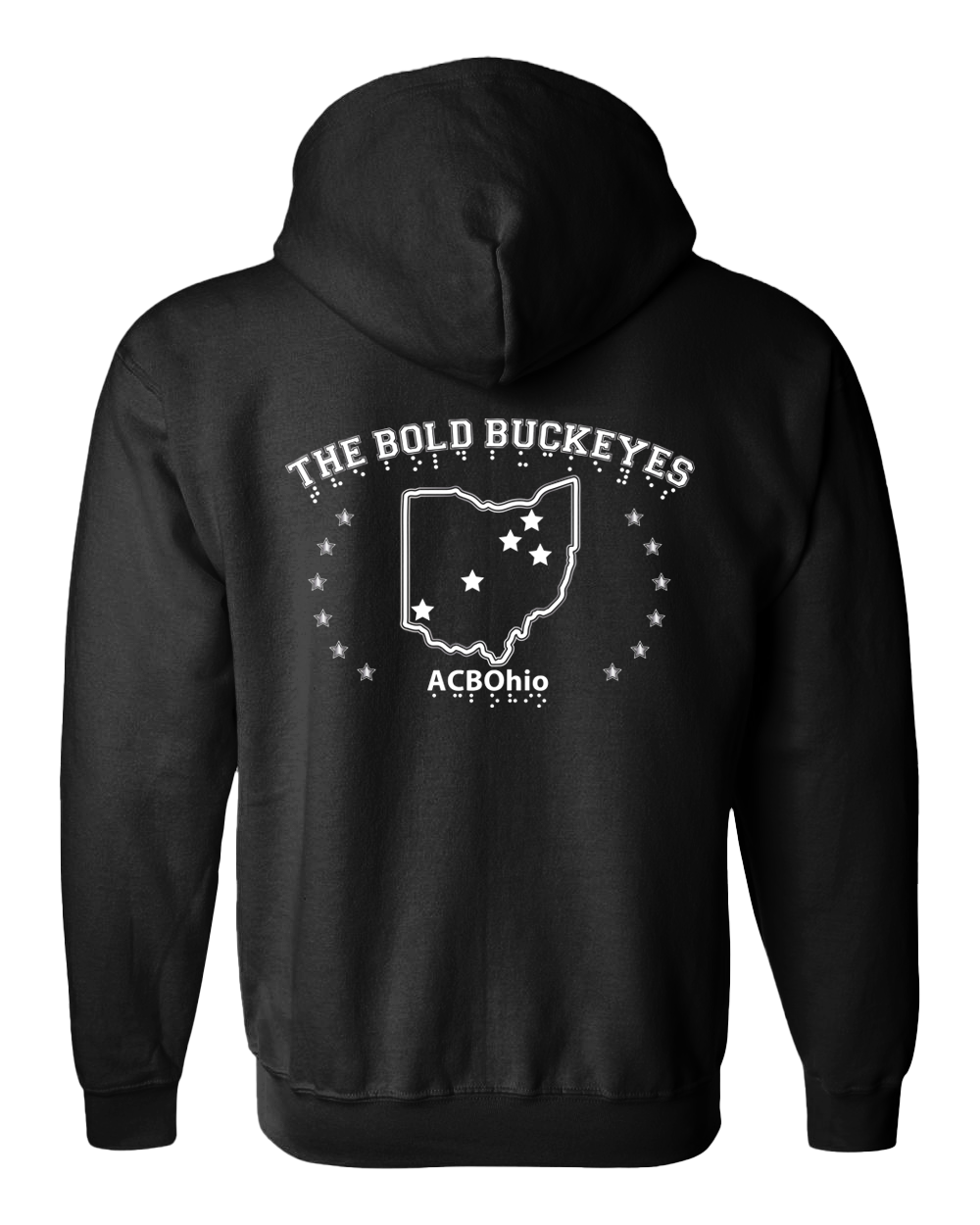 Bold Buckeyes 2025 Zip Hoodie - Black