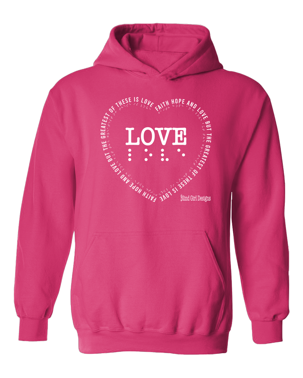 3D! LOVE Hoodie - Pink