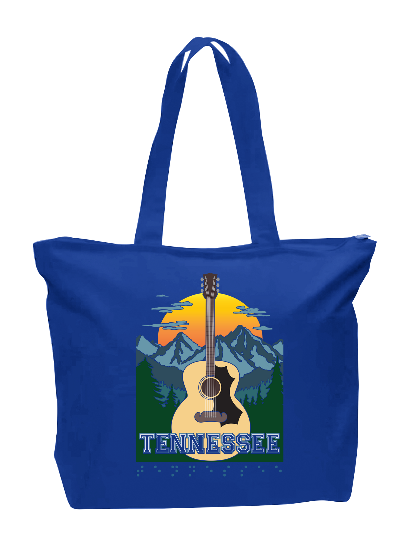 Tennessee Zip Tote - Royal
