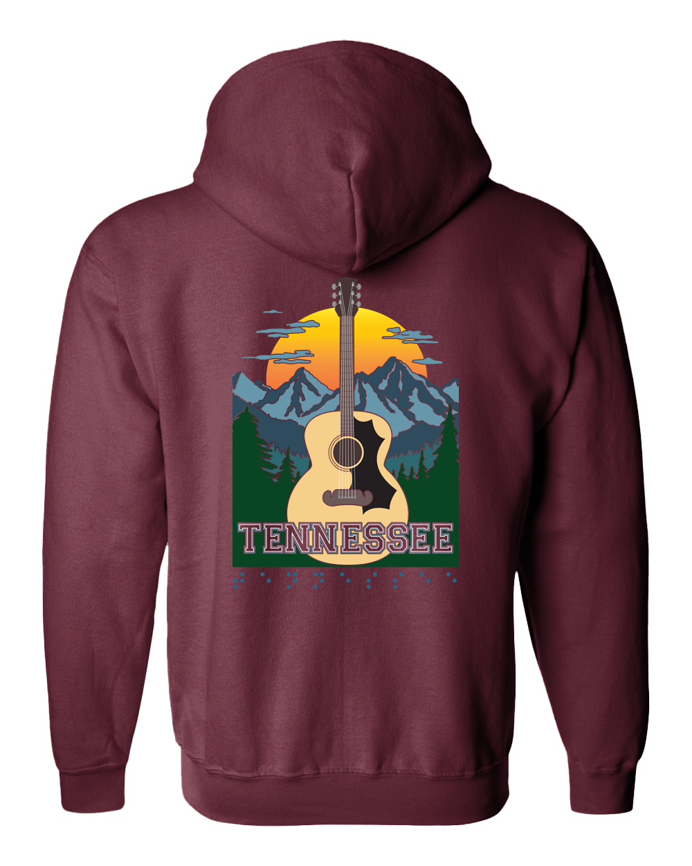 Tennessee Zip Hoodie - Berry