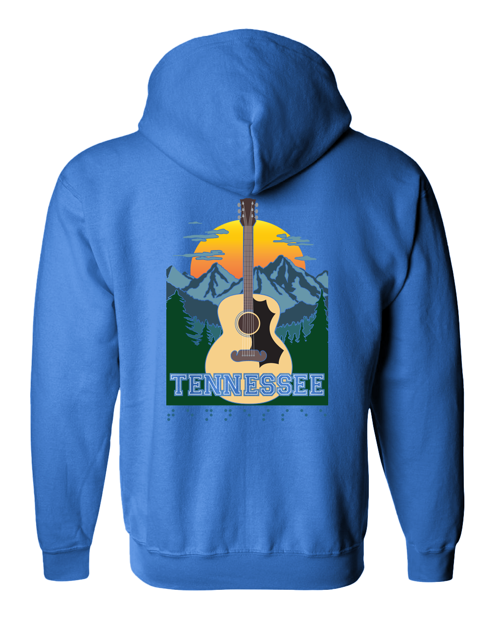 Tennessee Zip Hoodie - Carolina Blue