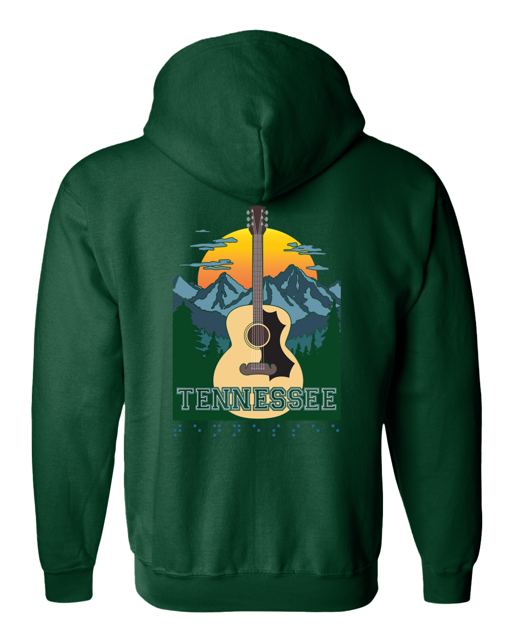 Tennessee Zip Hoodie - Forest green