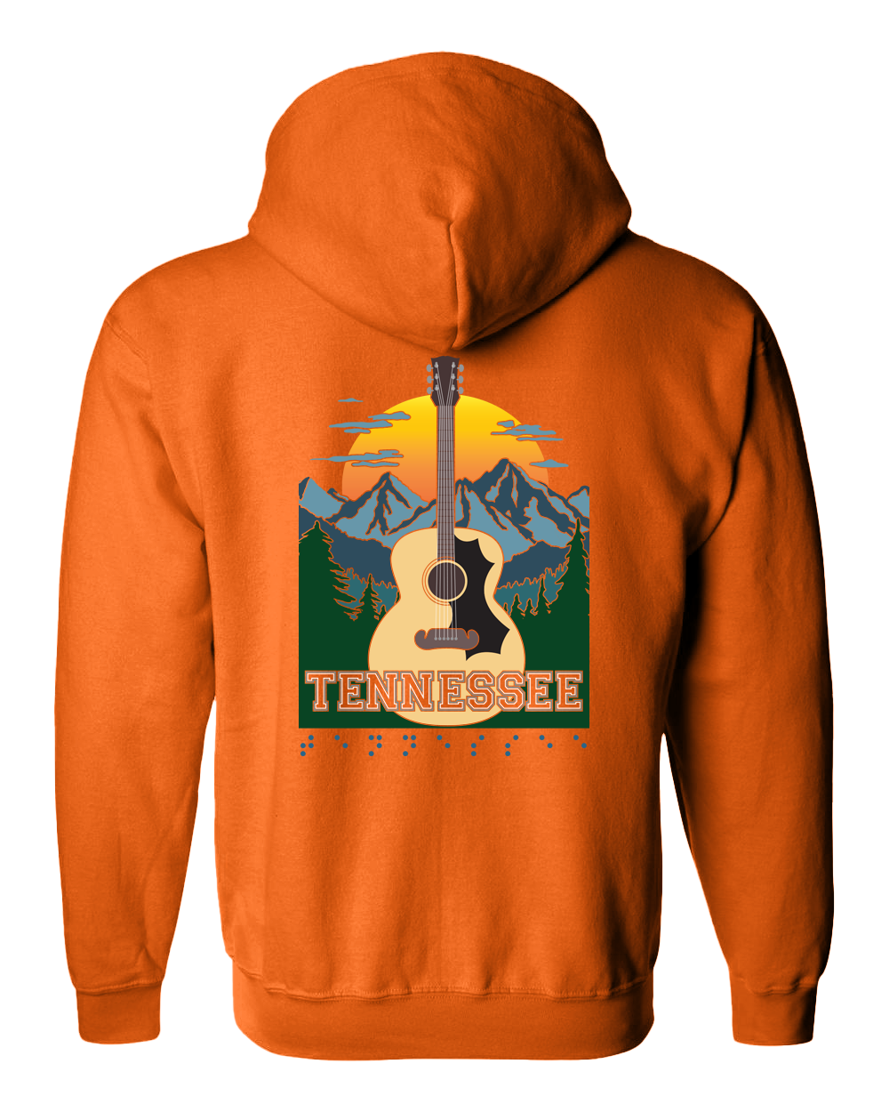 Tennessee Zip Hoodie - Orange