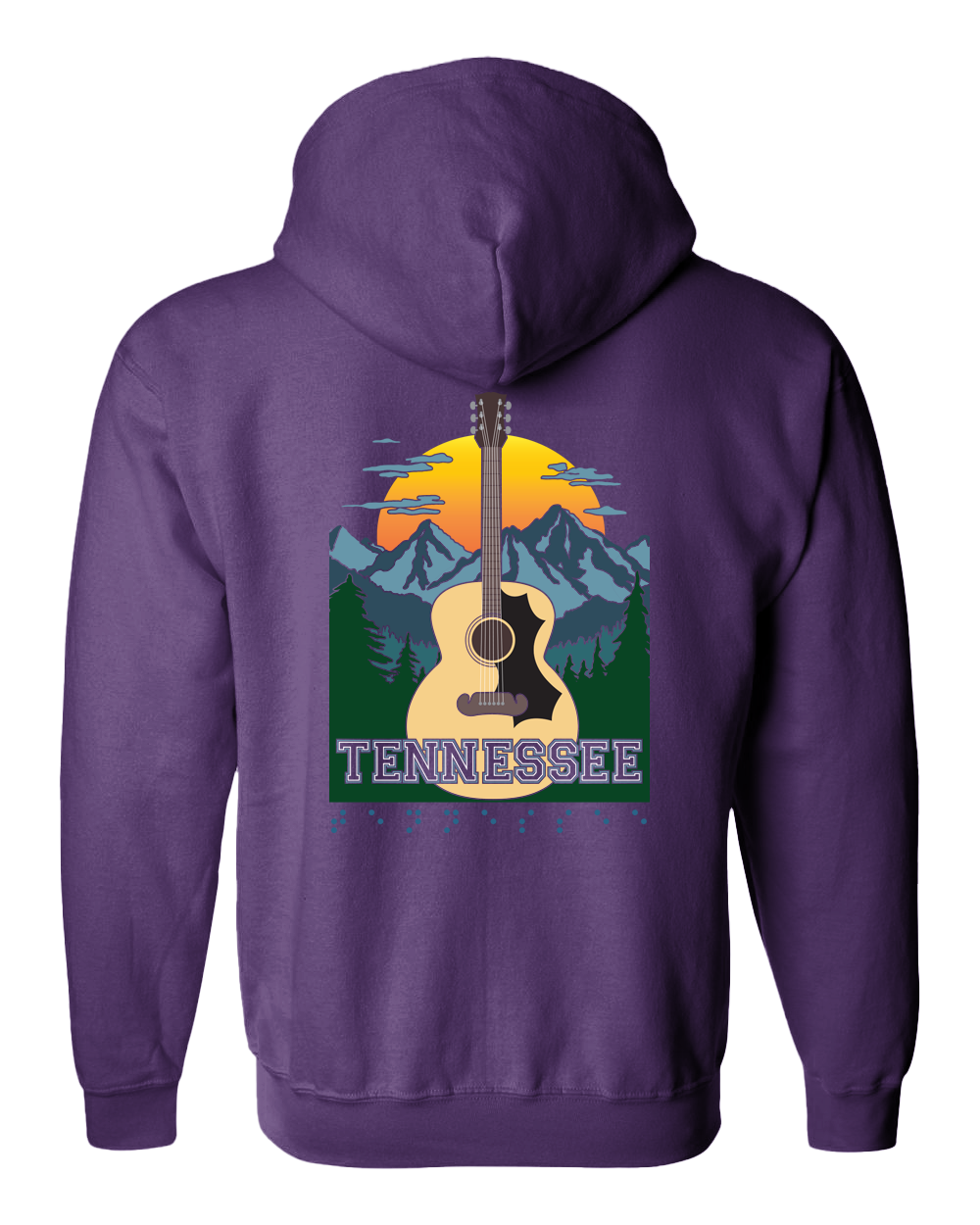 Tennessee Zip Hoodie - Purple