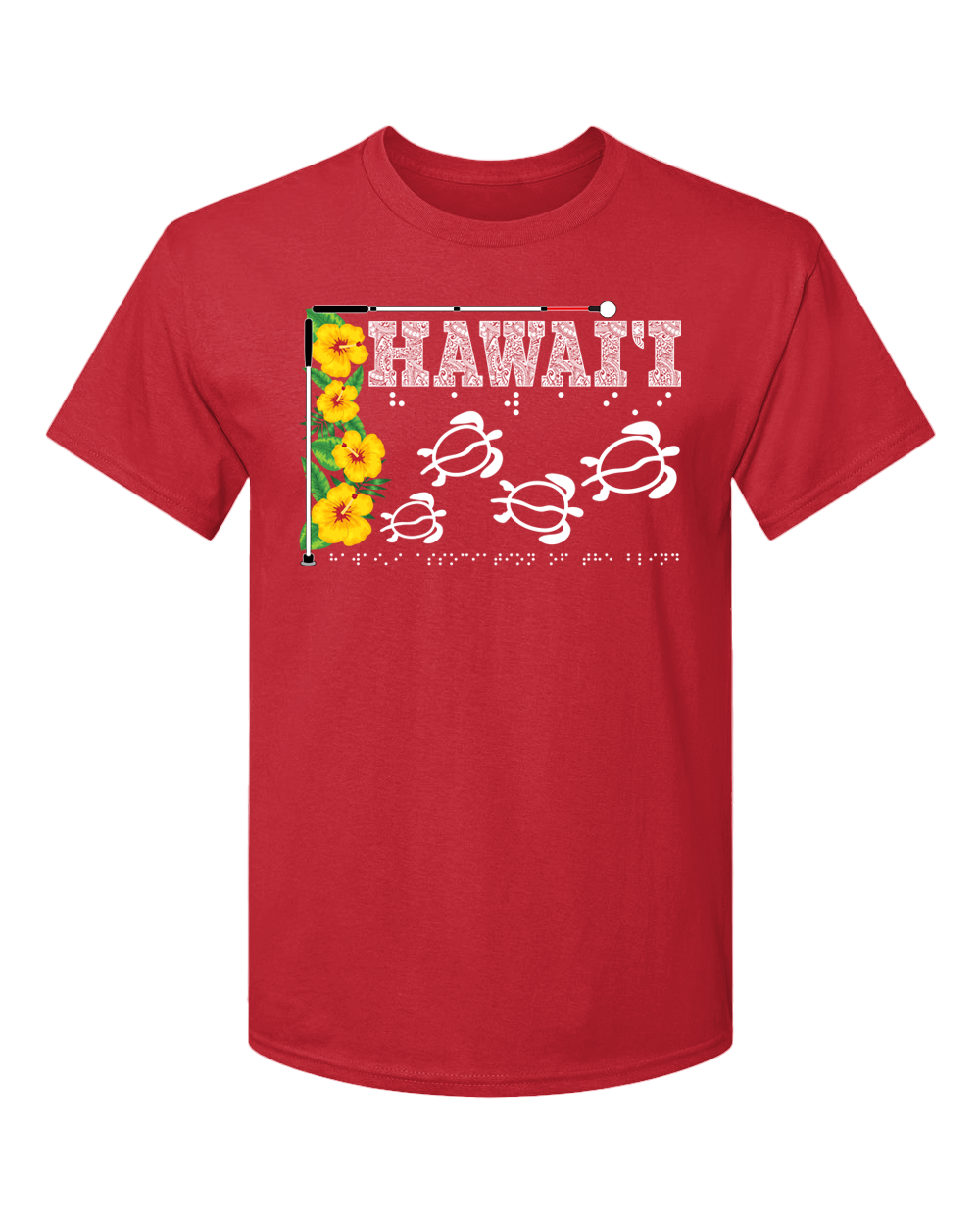 Hawaii Beautiful T-Shirt  -Red