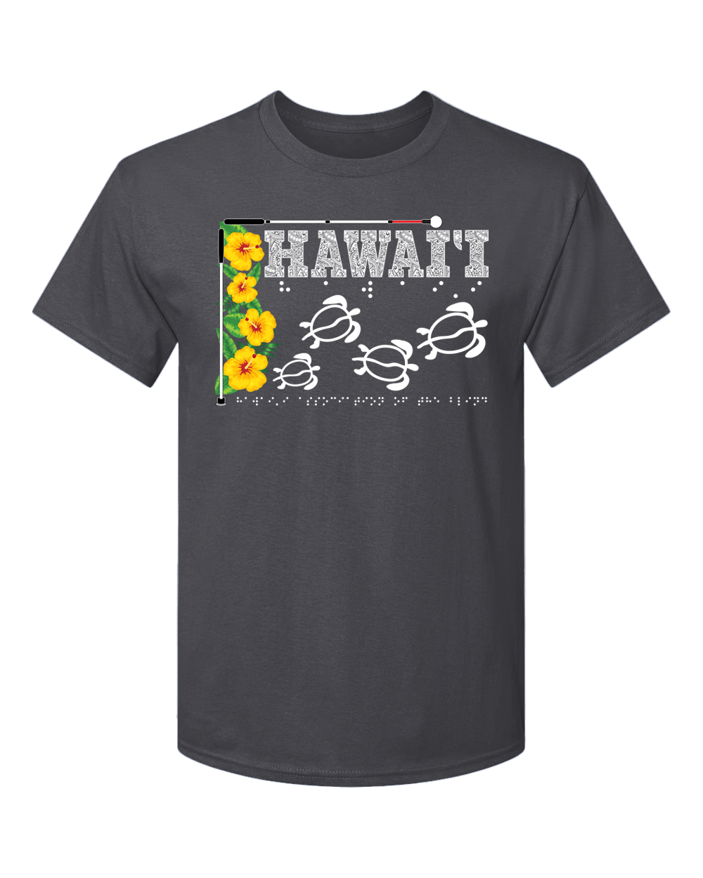 Hawaii Beautiful T-Shirt - Charcoal Gray