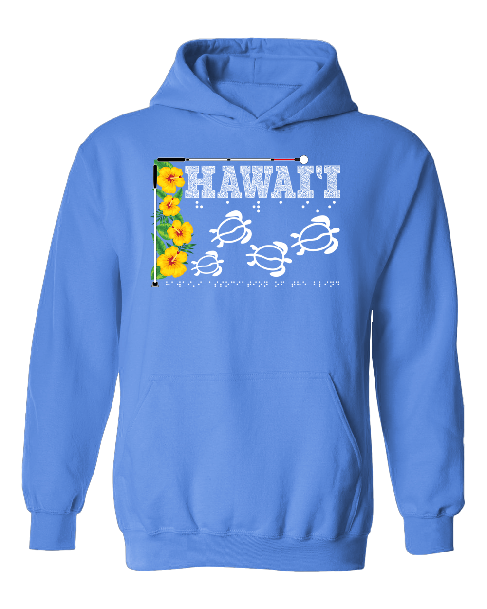 Hawaii Beautiful Hoodie - Carolina Blue