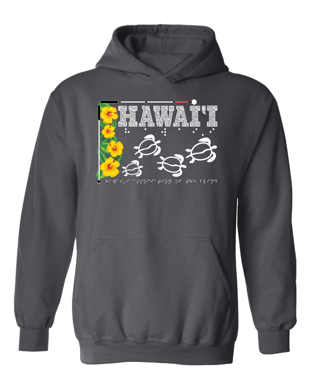 Hawaii Beautiful Hoodie - Charcoal Gray
