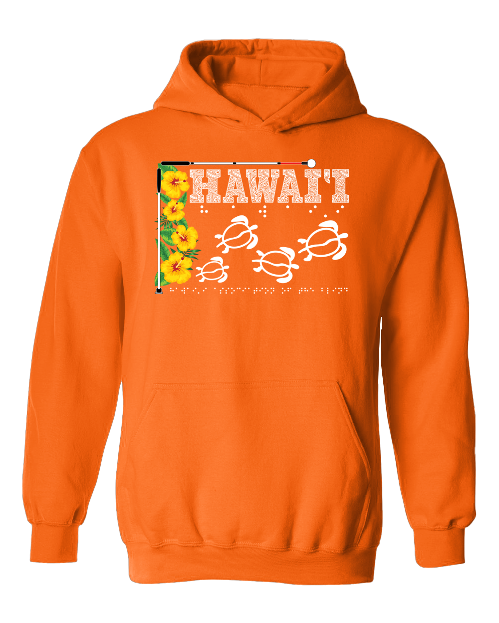 Hawaii Beautiful Hoodie - Orange