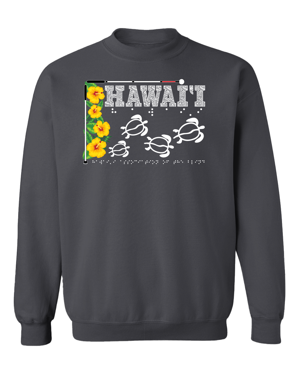 Hawaii Beautiful Sweatshirt - Charcoal Gray