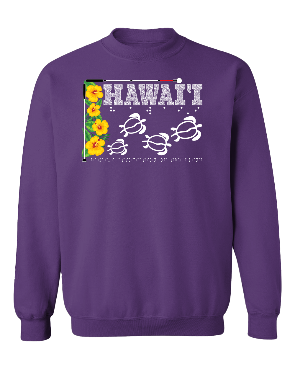 Hawaii Beautiful Sweatshirt - Purple