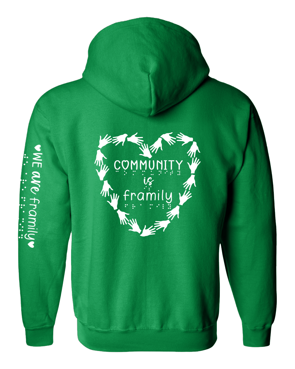 Community is framily Zip Hoodie Irish green