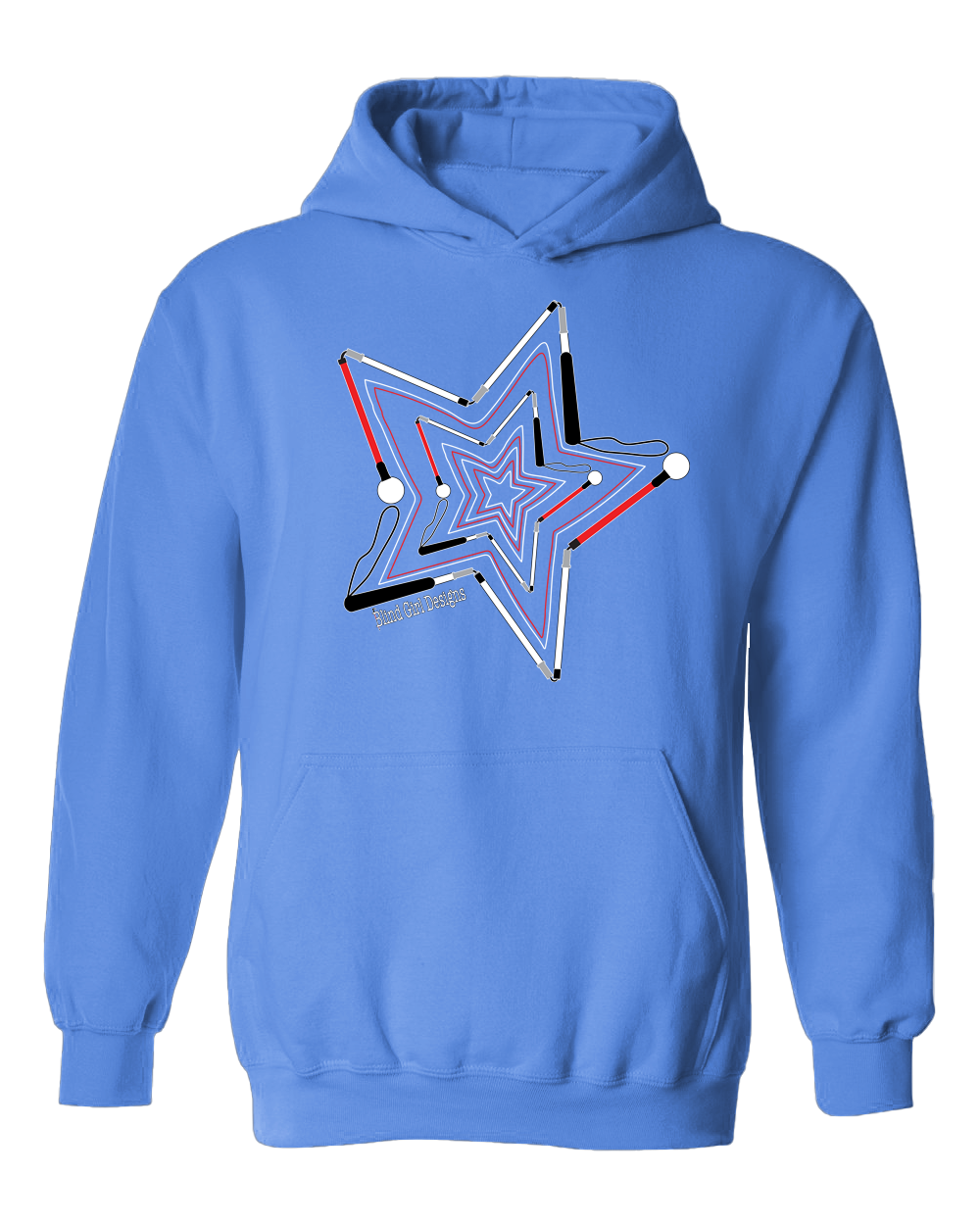 Superstars of White Canes Hoodie - Carolina Blue