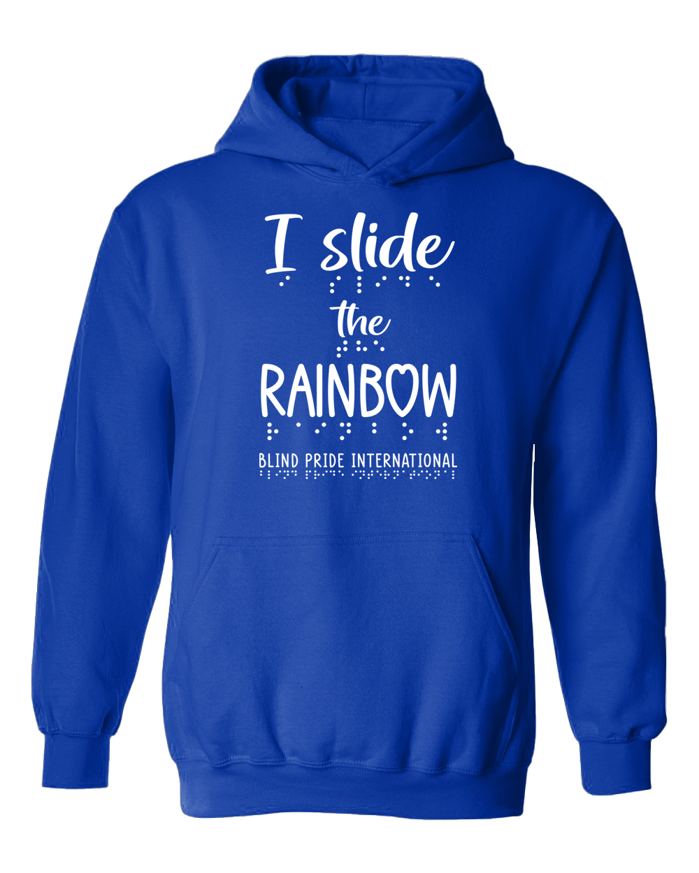 3D! “I Slide the Rainbow” Hoodie - Royal Blue