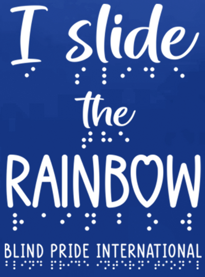 3D! “I Slide the Rainbow” Hoodie - Royal Blue