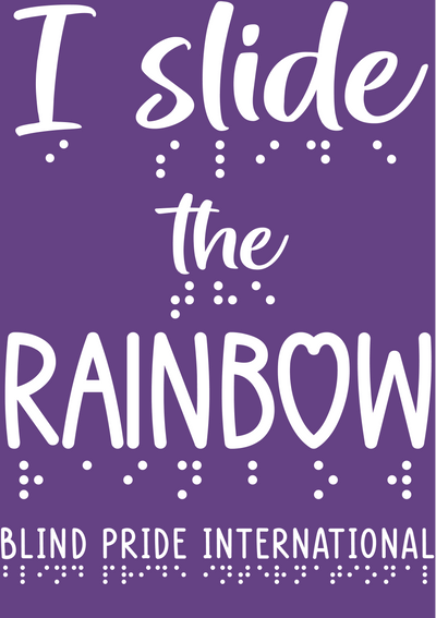 3D! “I Slide the Rainbow” Sweatshirt - Purple