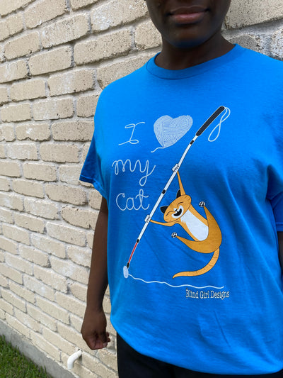 I Love My Cat T-Shirt - Royal Blue