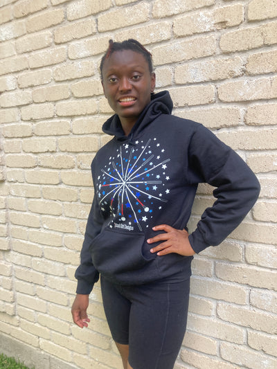 Star Celebration with Blind Canes Hoodie - Black