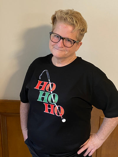 Ho-Ho-Holiday Cane T-Shirt - Black
