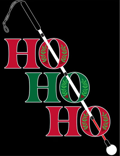 Ho-Ho-Holiday Cane T-Shirt - Black
